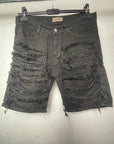 short con inserti Black